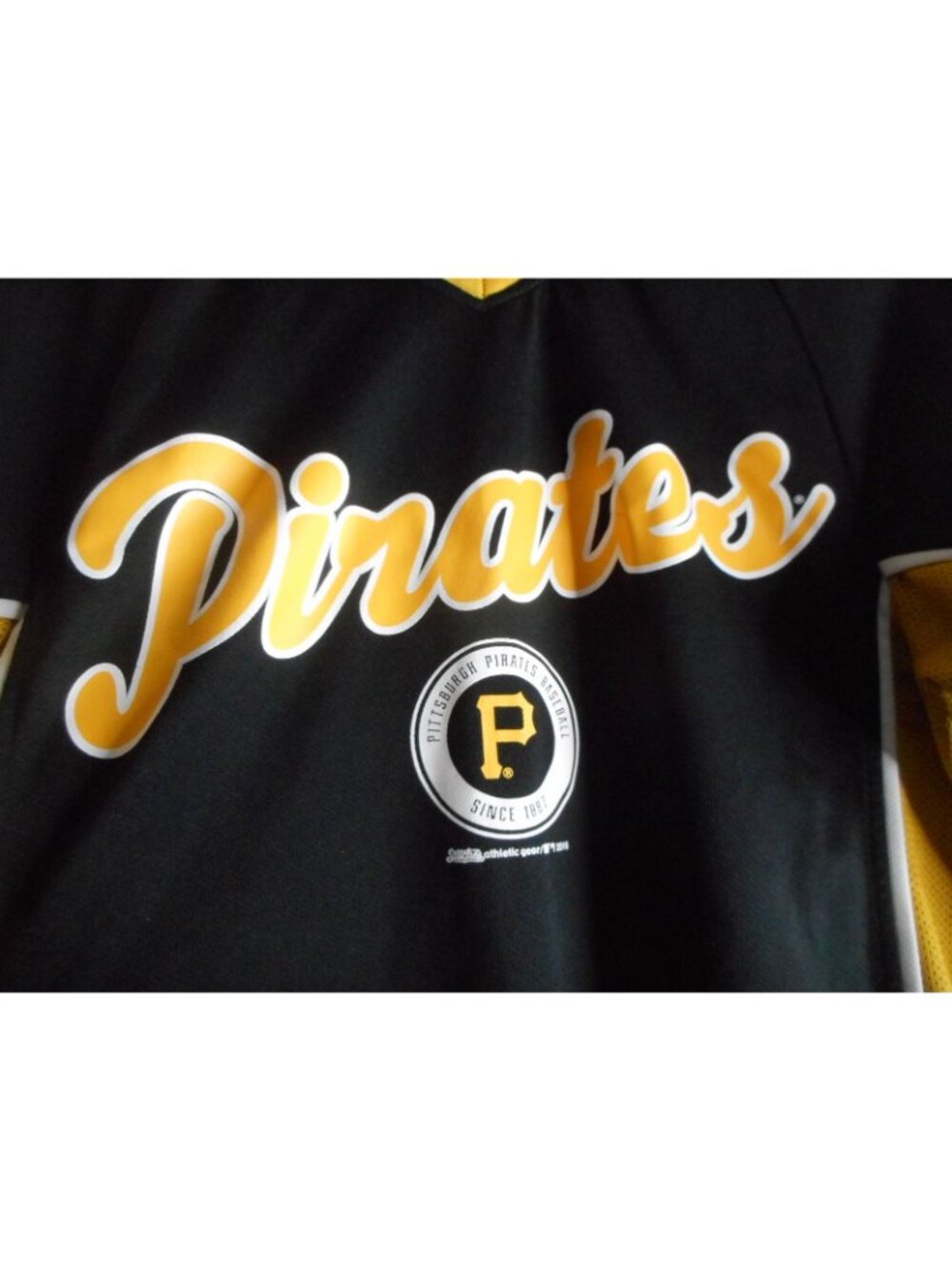 Pittsburgh Pirates Stitches Athletic gear Jersey Style Shirt Unisex - Picture 2 of 5